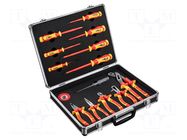 Kit: pliers, insulation screwdrivers; for electricians; 1kV NEO TOOLS