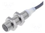 Sensor: inductive; OUT: PNP / NC; 0÷4mm; 12÷24VDC; M12; 2m; IP67 OMRON