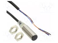 Sensor: inductive; OUT: NPN / NO; 0÷4mm; 10÷30VDC; M12; 5m; IP67 OMRON