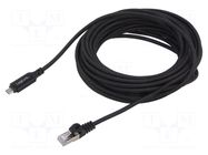Cable; USB 3.2; RJ45 plug,USB C plug; nickel plated; 15m; black LOGILINK