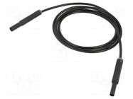Test lead; 19A; banana socket 4mm,banana plug 4mm; insulated STÄUBLI