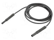 Test lead; 19A; banana socket 4mm,banana plug 4mm; insulated STÄUBLI