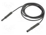 Test lead; 19A; banana socket 4mm,banana plug 4mm; insulated STÄUBLI