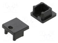 Cap for LED profiles; black; 20pcs; ABS; SMART10 TOPMET