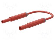 Test lead; 19A; banana socket 4mm,banana plug 4mm; insulated STÄUBLI