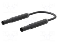 Test lead; 19A; banana plug 4mm,both sides; insulated; Len: 2m STÄUBLI