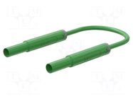 Test lead; 32A; banana plug 4mm,both sides; insulated; Len: 2m STÄUBLI