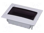 Enclosure: for modular components; IP40; plaster embedded; white PAWBOL