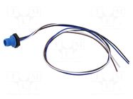 Connector: M12; socket; male; 4A; 250V; PIN: 4; IP67; straight; cables LUTRONIC