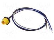Connector: M12; socket; male; 2A; 60V; PIN: 5; IP67; straight; cables LUTRONIC