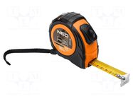 Measuring tape; L: 10m; Width: 25mm; Class: II; measure NEO TOOLS