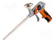 Foam mounting gun; aluminium; Handle material: TPR NEO TOOLS