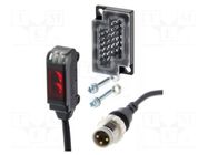 Sensor: photoelectric; Range: 200mm; PNP; DARK-ON; Temp: -25÷55°C OMRON