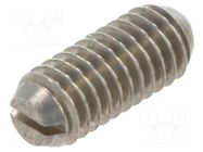 Ball latch; stainless steel; Thread: M3; 7mm; F1: 3N; F2: 4.5N ELESA+GANTER