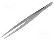 Tweezers; 140mm; for precision works; Blade tip shape: sharp PIERGIACOMI