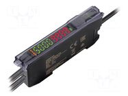 Sensor: optical fiber amplifier; Connection: cables; 2m; E3X OMRON