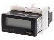 Counter: electronical; with access lock; working time; LCD OMRON