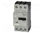 Motor breaker; 2.2kW; 200÷440VAC; for DIN rail mounting; IP20 OMRON