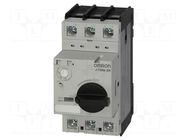Motor breaker; 4kW; 200÷440VAC; for DIN rail mounting; IP20 OMRON
