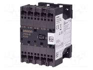 Contactor: 4-pole; NC x2 + NO x2; 230VAC; 1A; J7KCA; spring clamps OMRON