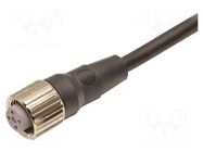 Cable: for sensors/automation; M12; PIN: 4; straight; 15m; PVC OMRON