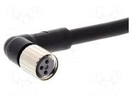 Cable: for sensors/automation; M8; PIN: 3; angled; 10m; PVC; female OMRON