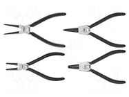 Kit: pliers; for circlip; angular,straight; 4pcs. NEO TOOLS