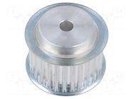 Belt pulley; T5; W: 25mm; whell width: 36mm; Ø: 43.75mm; aluminium OPTIBELT