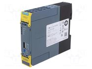 Module: safety relay; 24VDC; for DIN rail mounting; 3SK1; IP20 SIEMENS
