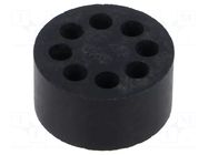 Insert for gland; 6mm; M40; IP68; NBR caoutchouc; Holes no: 8 HELUKABEL