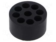 Insert for gland; 7mm; M40; IP68; NBR caoutchouc; Holes no: 9 HELUKABEL