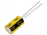Supercapacitor; THT; 10F; 2.5÷3.8VDC; ±20%; Ø8x14mm; 1.4A; -25÷70°C CAP-XX