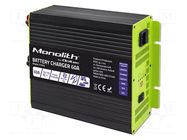 Charger: for rechargeable batteries; 60A; 12÷15VDC; 88% QOLTEC