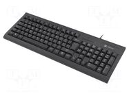 Keyboard; black; USB A; ES layout,wired; Len: 1.5m; No.of butt: 105 NATEC