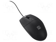Mouse; black; USB A; optical,wired; Features: PnP; 1.5m NATEC