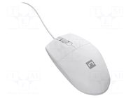 Mouse; white; USB A; optical,wired; PnP; 1.5m; No.of butt: 3 NATEC