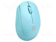 Mouse; blue; USB A; wireless,optical; No.of butt: 3; 10m NATEC