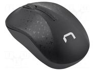 Mouse; black; USB A; wireless,optical; No.of butt: 3; 10m NATEC