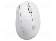 Mouse; white; USB A; wireless,optical; No.of butt: 3; 10m NATEC