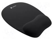 Pad; black; mouse,wrist; gel; 235x195x22mm NATEC