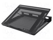 Notebook cooling stand; black; height regulation NATEC