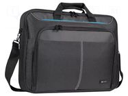 Laptop bag; black; poliester 600D; Usable dim: 400x90x290mm NATEC