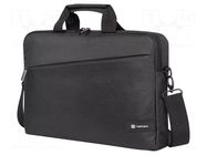 Laptop bag; black; poliester 300D; Usable dim: 380x40x260mm NATEC
