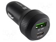 USB power supply; USB A socket,USB C socket; Sup.volt: 12÷24VDC NATEC