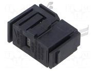 Fuse holder; 5x20mm; snap-fastener; black; Fusedrawer 2; ways: 2 SCHURTER