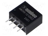Converter: DC/DC; 2W; Uin: 10.8÷13.2VDC; Uout: 12VDC; Iout: 167mA AIMTEC