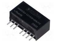 Converter: DC/DC; 3W; Uin: 4.5÷36VDC; Uout: 15VDC; Iin: 317mA; SIP8 AIMTEC