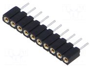 Connector: pin strips; socket; female; PIN: 10; THT; 2.5A; 100V; 2mm FISCHER ELEKTRONIK