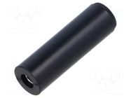 Connector: 4mm banana; socket; 16A; 30VAC; 60VDC; black; tinned HIRSCHMANN T&M