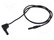 Test lead; 32A; banana socket 4mm,angular banana plug 4mm HIRSCHMANN T&M